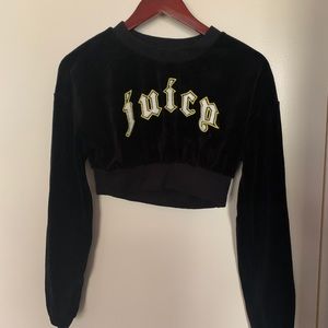 Juicy Couture x VFILES Black Cropped Sweatshirt